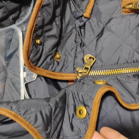 SALE! Ralph Lauren Diamond Quilted Jacket W Removable Hood Sz.M (A-75) - Picture 10 of 15